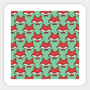 A Foxy Pattern! Sticker